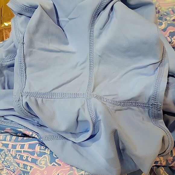 Lilly Pulitzer Luxletic Taye Skirt Boca Blue Sea What I Sea M Pickleball Tennis - Picture 9 of 9